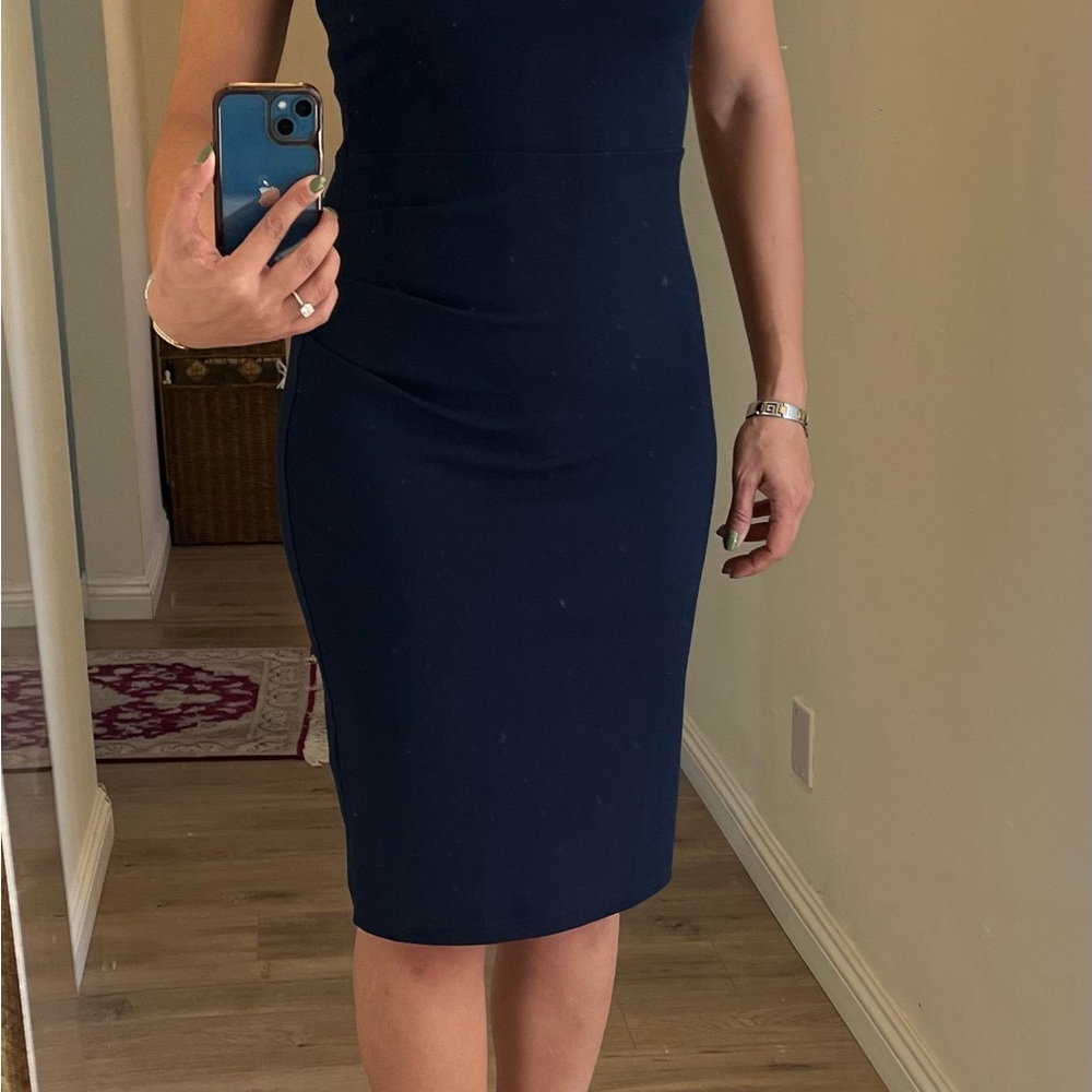 Elegant Navy Blue Dress